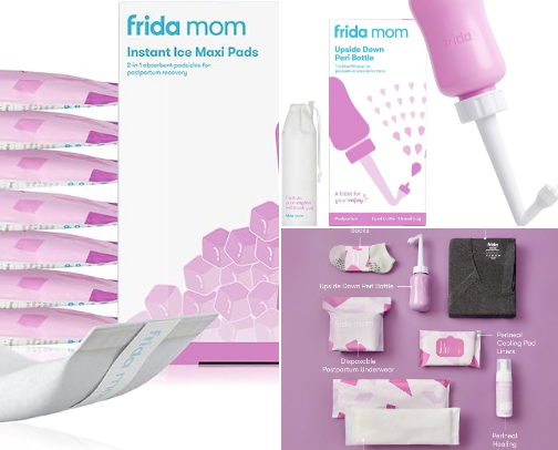 Postpartum Essentials I actually used!! These are the best for postpartum recovery cover photo collage