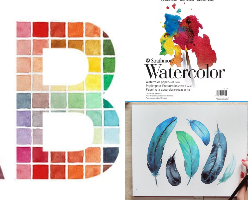 Beginner watercolor recs 🎨 cover photo collage