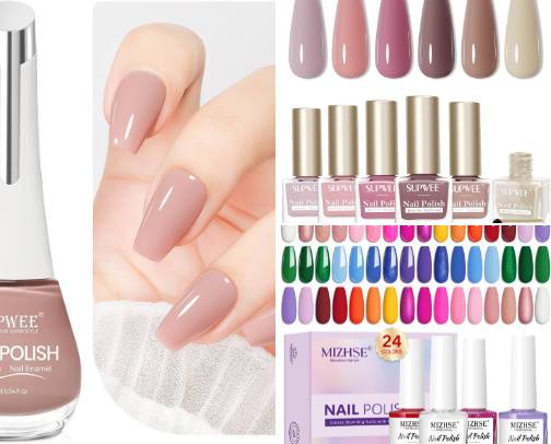 Just your regular polish NO UV LIGHT cover photo collage
