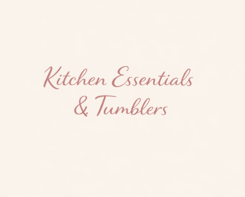 Kitchen Essentials & Tumblers 👩🏼‍🍳 cover photo collage