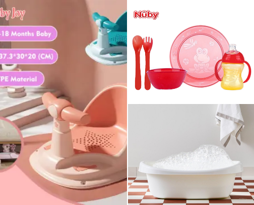 BABY and TODDLERS ESSENTIALS & also some Fashion and Accessories for kids✨ cover photo collage