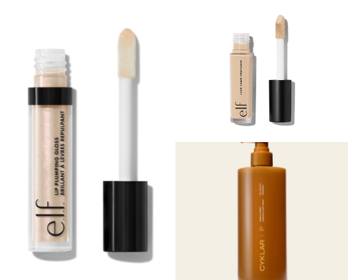 Every day beauty items cover photo collage
