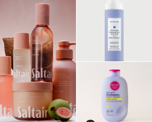 Best hydrating body wash cover photo collage