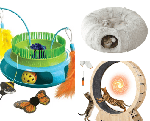 Cat's toys cover photo collage
