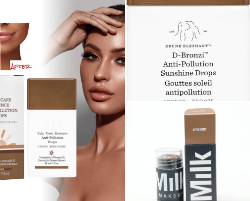 Best bronzing makeup products cover photo collage
