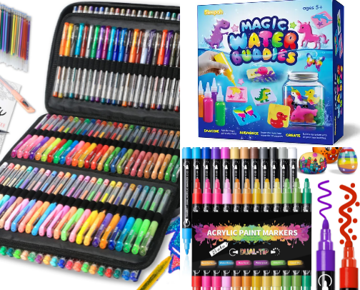 Creative Fun for All Ages: Crafts, Coloring & Games That Beat Boredom cover photo collage