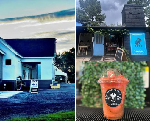 Coffee and tea places I love cover photo collage