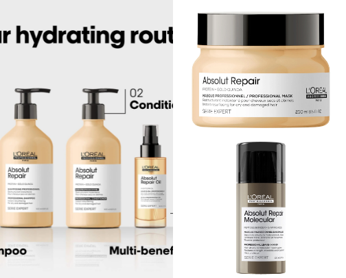 Hair care on buget cover photo collage