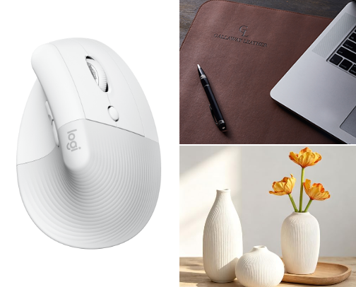 Aesthetic WFH Desk Upgrades Under $30 That Boost Productivity cover photo collage