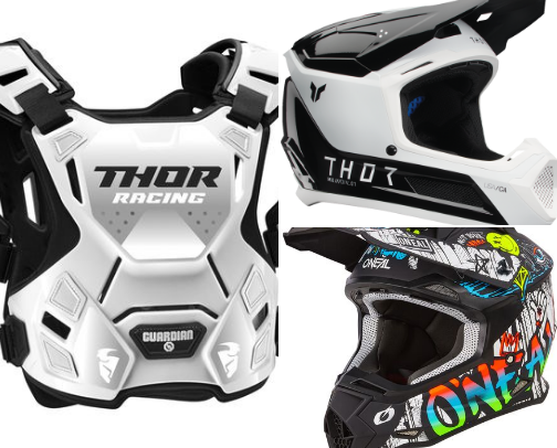 Dirtbike/Motocross Parts/Gear cover photo collage