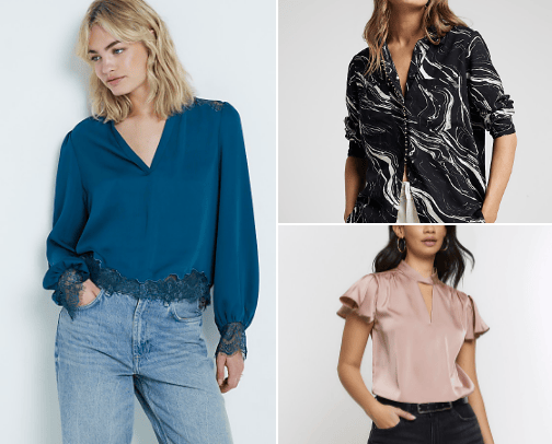 new winter/fall blouses cover photo collage