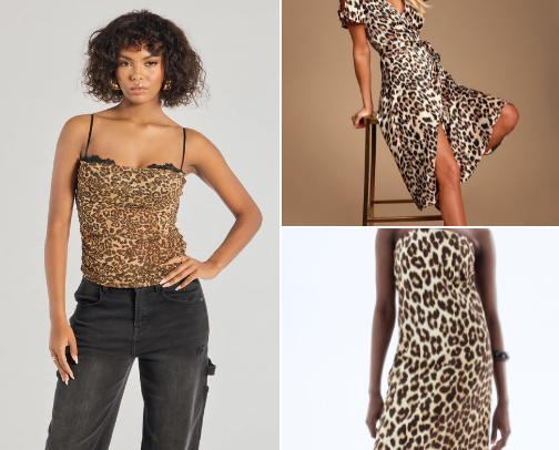 Leopard print and everything cover photo collage