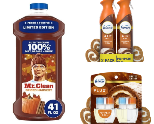 Fall Scented Cleaning Supplies cover photo collage