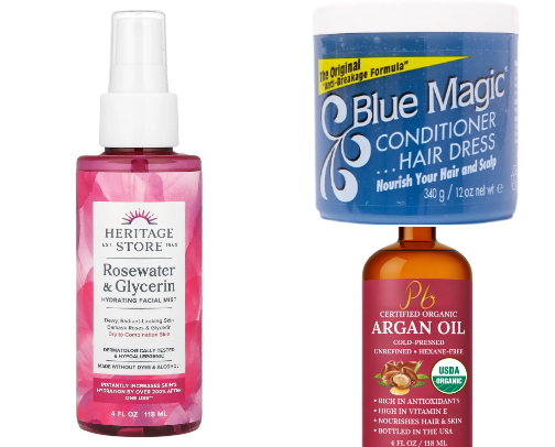 What I really use on my locs🤎 cover photo collage
