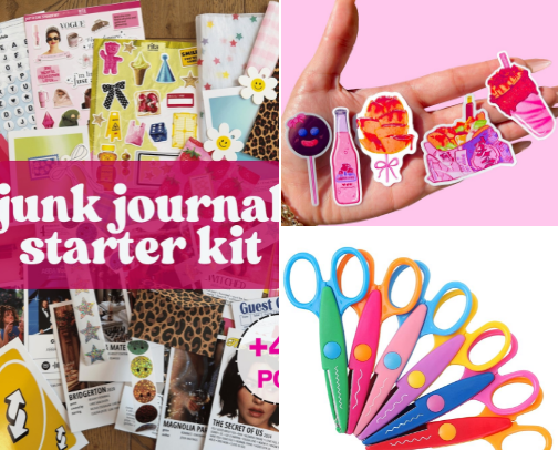 Junk Journal Essentials cover photo collage