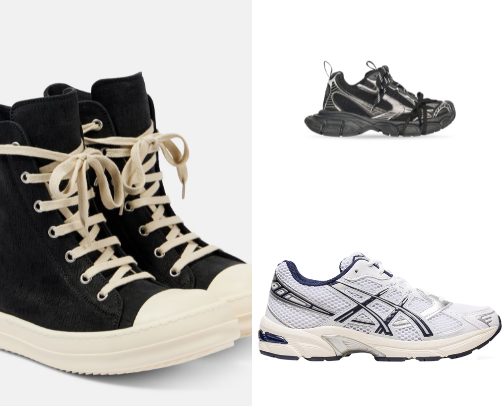 Fashionable footwear👟 cover photo collage
