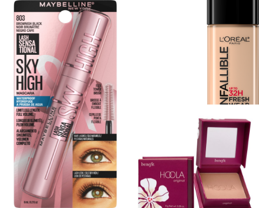 My everyday makeup products + skincare cover photo collage