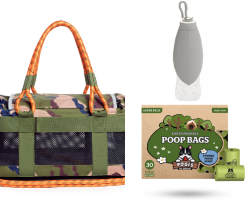 Products for Traveling with Pups cover photo collage