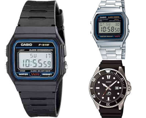 Iconic Casio Watch cover photo collage