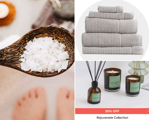 How I turned my bathroom into my own private spa cover photo collage