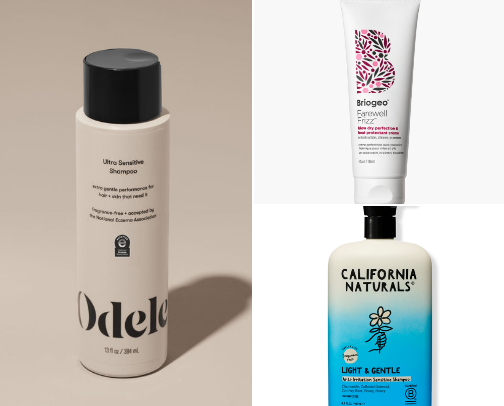 Hair Care Products For Dry Hair and Sensitive Scalp cover photo collage