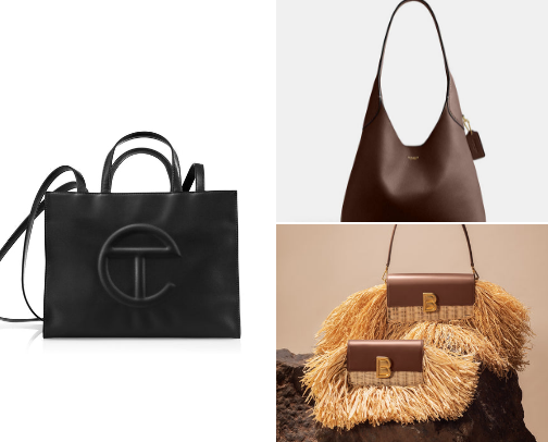Luxury bags cover photo collage
