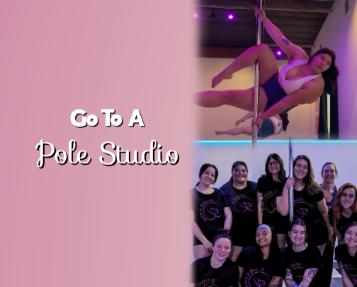 Bestie Let’s Go To A Pole Studio! cover photo collage