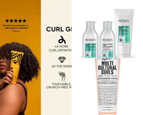 curly hair favs cover photo collage