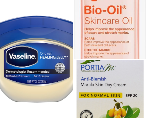 Skin glow products cover photo collage
