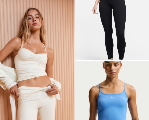 💪 Feel confident, comfortable, and ready for every workout with activewear that's made to move with you. ✨ 🏃‍♂️🏃‍♀️ cover photo collage