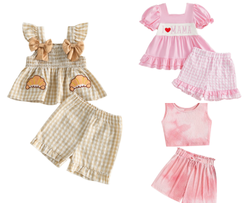 Comfy Summer & Daily Clothes for Little Girls cover photo collage