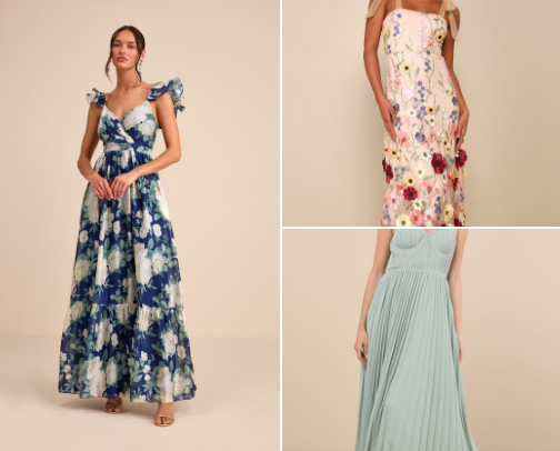 The “What Am I Wearing to This Wedding?” Guide cover photo collage