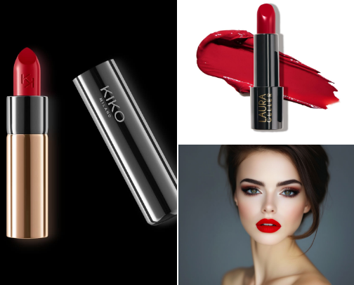 Top Notch Red Lipstick Matte 💋💄 cover photo collage