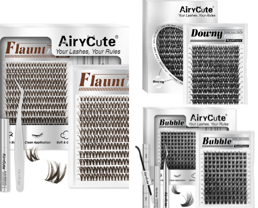 Eyelashes cover photo collage