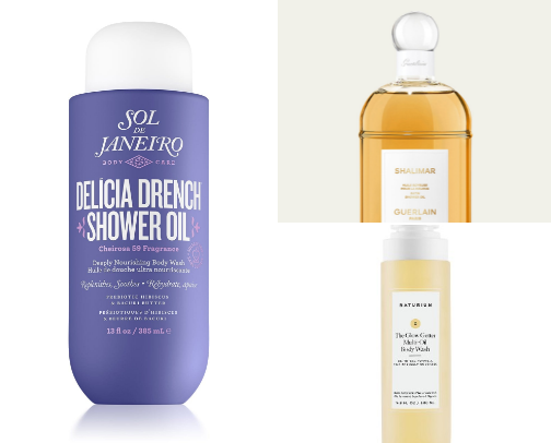 Luxury bodycare wishlist cover photo collage