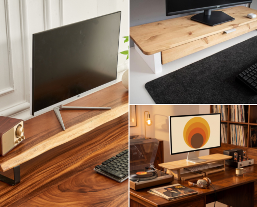Handmade Monitor Risers That Finally Fixed My Terrible Desk Posture cover photo collage