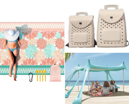 Beach Day Necessities cover photo collage