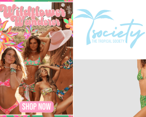 swimwear finds cover photo collage