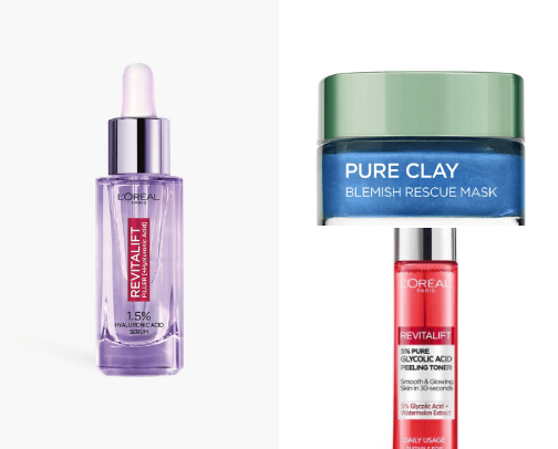 L'oréal Paris Skincare (dry skin) cover photo collage