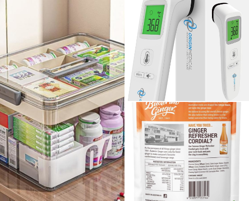 Cold & Flu / Medicine Cabinet Essentials cover photo collage