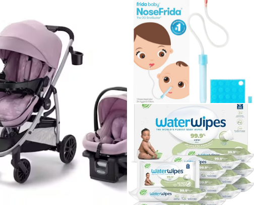 Baby items cover photo collage