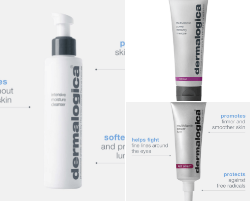 Skincare cover photo collage
