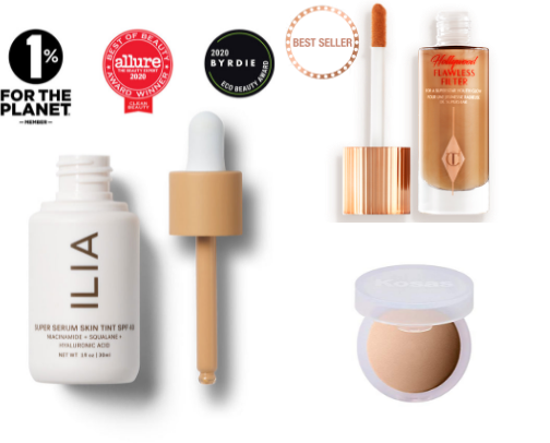 Glass Skin & Lifted Look: Makeup-Skincare Hybrids That Do Both cover photo collage