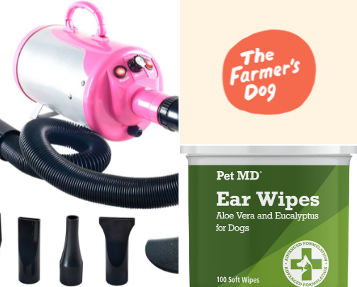 Dogs products cover photo collage