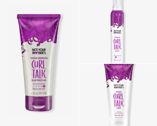 Curly/wavy hair products cover photo collage