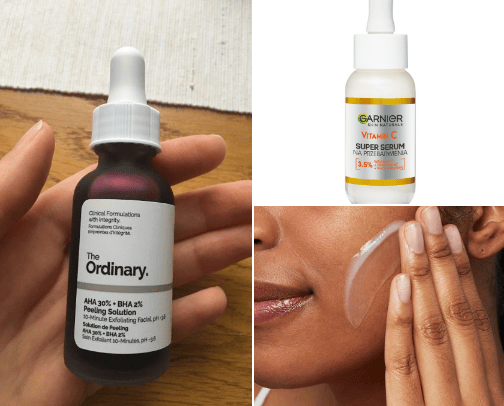 2023 skin care, glass/smooth skin cover photo collage