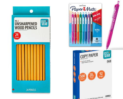 School Supplies cover photo collage
