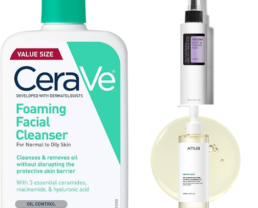 summer skincare for oily skin cover photo collage