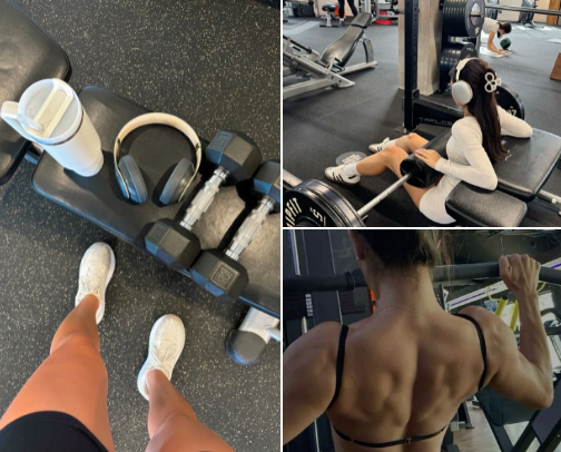 🔋Train Like a Pro – Woman’s Picks (gym) 🏆🏋🏽‍♀️ cover photo collage