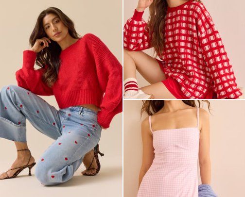 VALENTINE’S DAY OUTFITS ❤️ cover photo collage